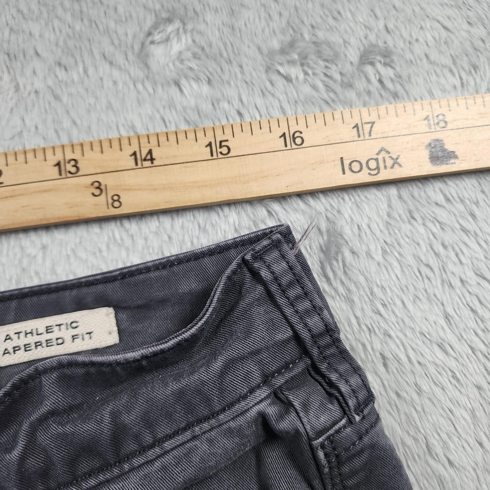 Flint And Tinder Jeans Mens 33x32 (Fits 31x30) Gray Athletic Tapered Charcoal - Picture 9 of 13